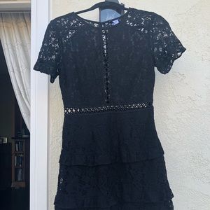 H & M black lace dress